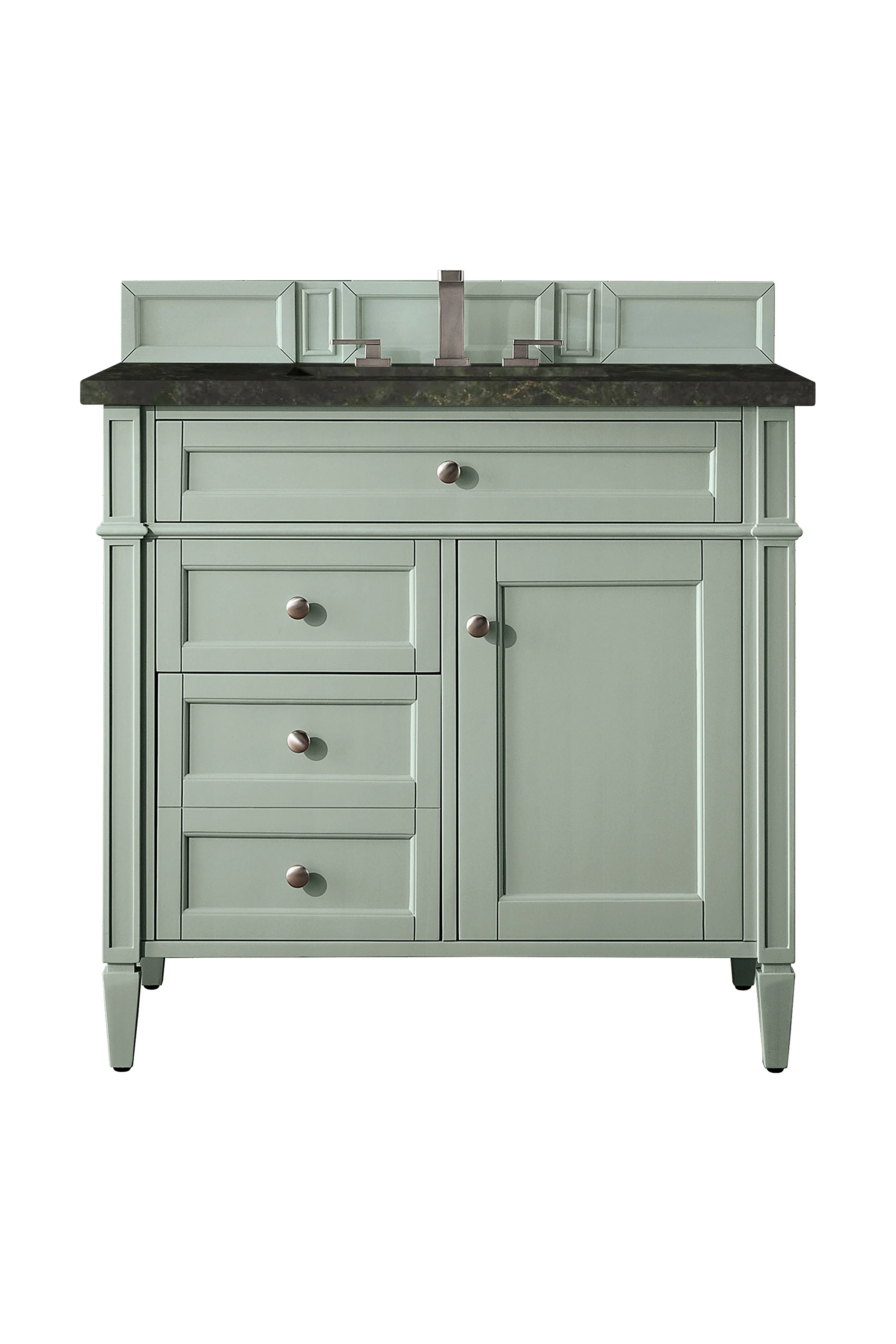 Brittany 36" Single Vanity, Sage Green, w/ 3 CM Phantome Eclos Top