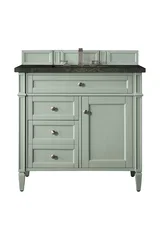 Brittany 36" Single Vanity, Sage Green, w/ 3 CM Phantome Eclos Top