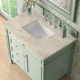 Brittany 36" Single Vanity, Sage Green, w/ 3 CM Tajnar Eclos Top