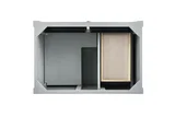 Brittany 36" Single Vanity, Urban Gray w/ 3 CM Charcoal Soapstone Silestone Top