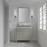 Brittany 36" Single Vanity, Urban Gray w/ 3 CM Lime Delight Silestone Top
