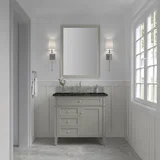 Brittany 36" Single Vanity, Urban Gray, w/ 3 CM Phantome Eclos Top