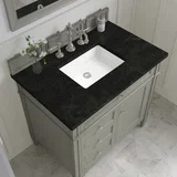 Brittany 36" Single Vanity, Urban Gray, w/ 3 CM Phantome Eclos Top