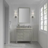 Brittany 36" Single Vanity, Urban Gray, w/ 3 CM Tajnar Eclos Top