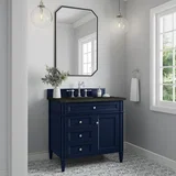 Brittany 36" Single Vanity, Victory Blue, w/ 3 CM Phantome Eclos Top