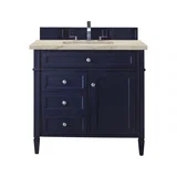 Brittany 36" Single Vanity, Victory Blue, w/ 3 CM Tajnar Eclos Top