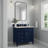 Brittany 36" Single Vanity, Victory Blue, w/ 3 CM Tajnar Eclos Top