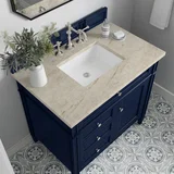 Brittany 36" Single Vanity, Victory Blue, w/ 3 CM Tajnar Eclos Top