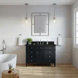 Brittany 48" Single Vanity, Black Onyx, w/ 3 CM Phantome Eclos Top