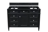 Brittany 48" Single Vanity, Black Onyx, w/ 3 CM Tajnar Eclos Top