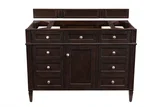 Brittany 48" Single Vanity, Burnished Mahogany, w/ 3 CM Phantome Eclos Top