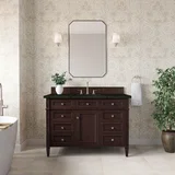 Brittany 48" Single Vanity, Burnished Mahogany, w/ 3 CM Phantome Eclos Top