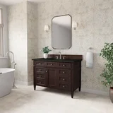 Brittany 48" Single Vanity, Burnished Mahogany, w/ 3 CM Phantome Eclos Top