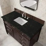 Brittany 48" Single Vanity, Burnished Mahogany, w/ 3 CM Phantome Eclos Top