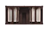 Brittany 48" Single Vanity, Burnished Mahogany, w/ 3 CM Siberian Silestone Top w/FreePower Wireless Charger