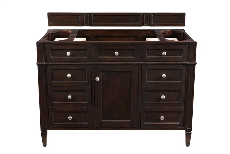 Brittany 48" Single Vanity Cabinet, Burnished Mahogany
