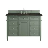Brittany 48" Single Vanity, Smokey Celadon, w/ 3 CM Phantome Eclos Top
