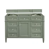 Brittany 48" Single Vanity, Smokey Celadon w/ 3 CM Eternal Jasmine Pearl Top w/FreePower Wireless Charger