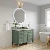 Brittany 48" Single Vanity, Smokey Celadon, w/ 3 CM Siberian Silestone Top w/FreePower Wireless Charger