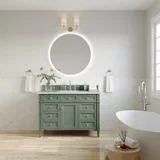 Brittany 48" Single Vanity, Smokey Celadon w/ 3 CM Victorian Silver Top w/FreePower Wireless Charger