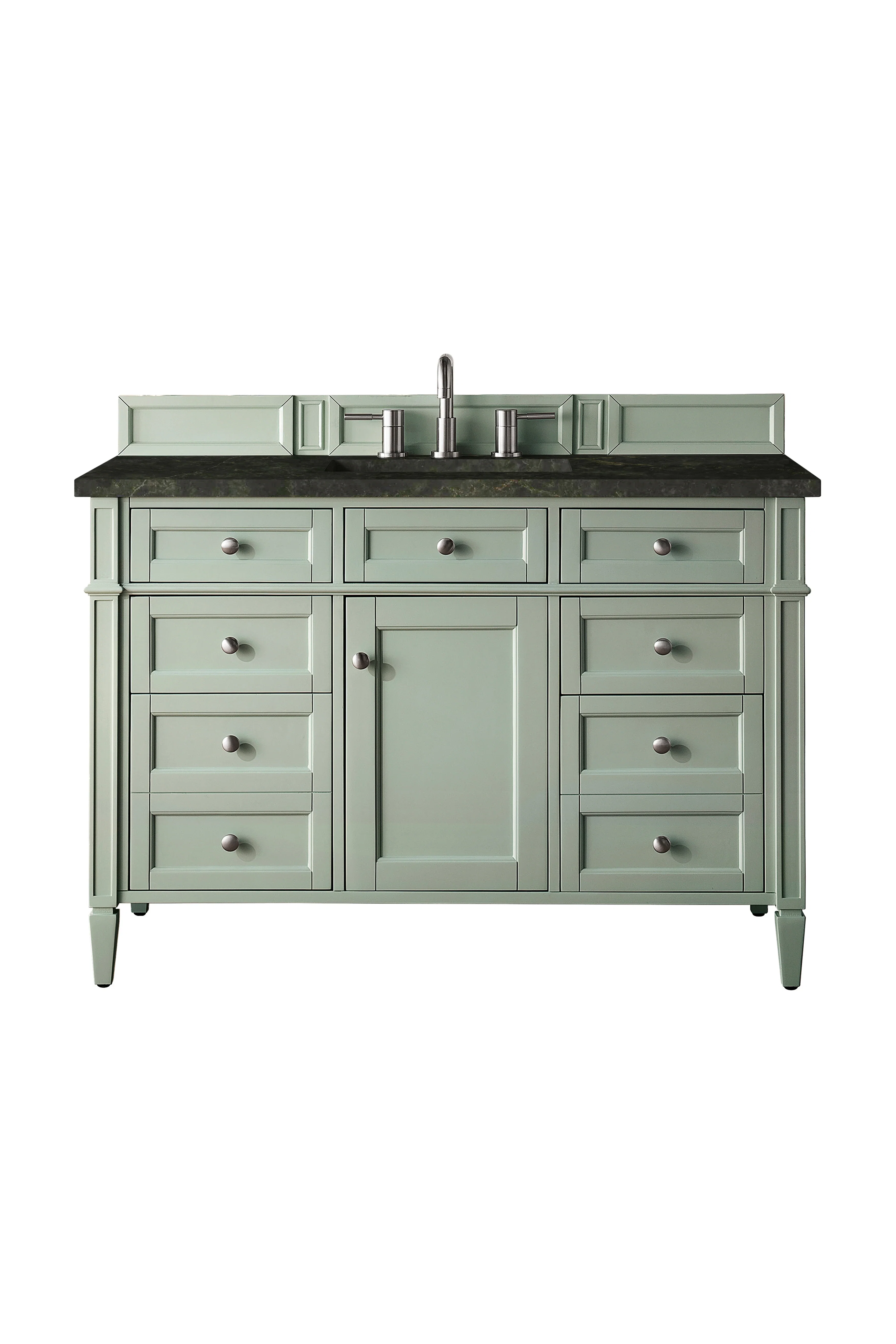 Brittany 48" Single Vanity, Sage Green, w/ 3 CM Phantome Eclos Top