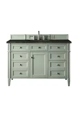 Brittany 48" Single Vanity, Sage Green, w/ 3 CM Phantome Eclos Top