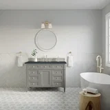 Brittany 48" Single Vanity, Urban Gray w/ 3 CM Charcoal Soapstone Silestone Top