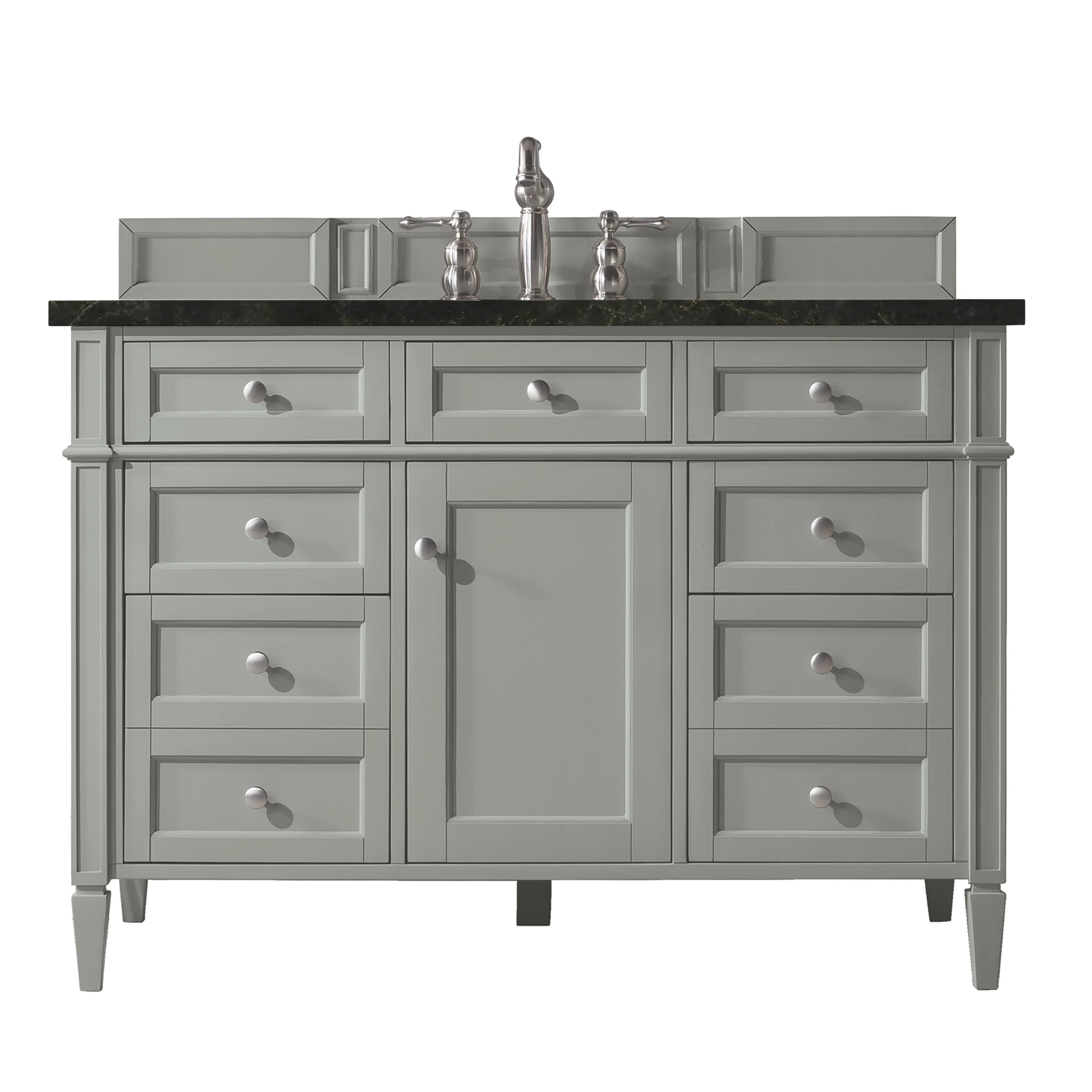 Brittany 48" Single Vanity, Urban Gray, w/ 3 CM Phantome Eclos Top