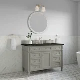 Brittany 48" Single Vanity, Urban Gray, w/ 3 CM Phantome Eclos Top