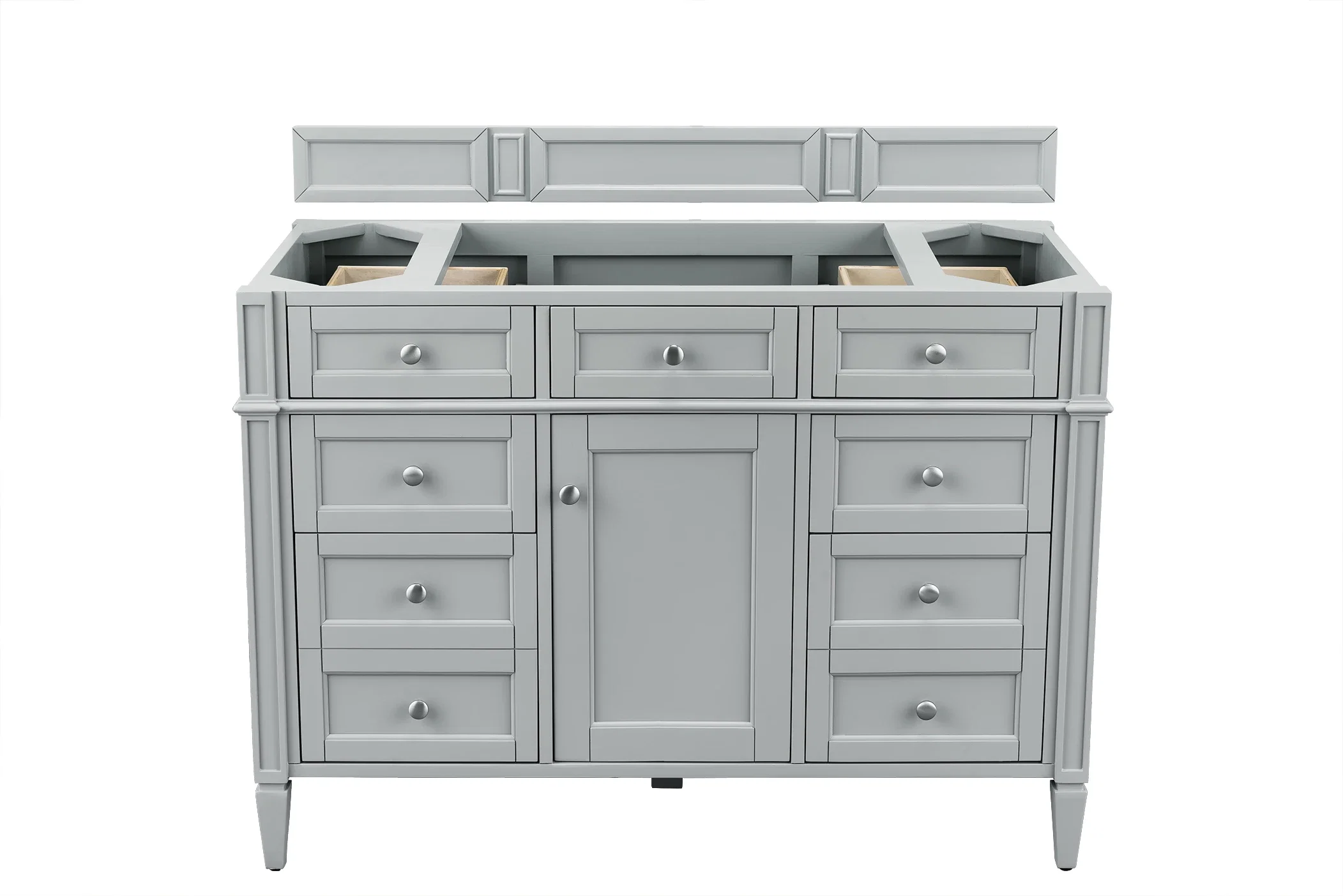 Brittany 48" Single Vanity, Urban Gray w/ 3 CM Ethereal Noctis Silestone Top w/FreePower Wireless Charger