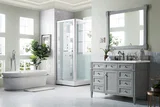Brittany 48" Single Vanity, Urban Gray w/ 3 CM Ethereal Noctis Silestone Top w/FreePower Wireless Charger