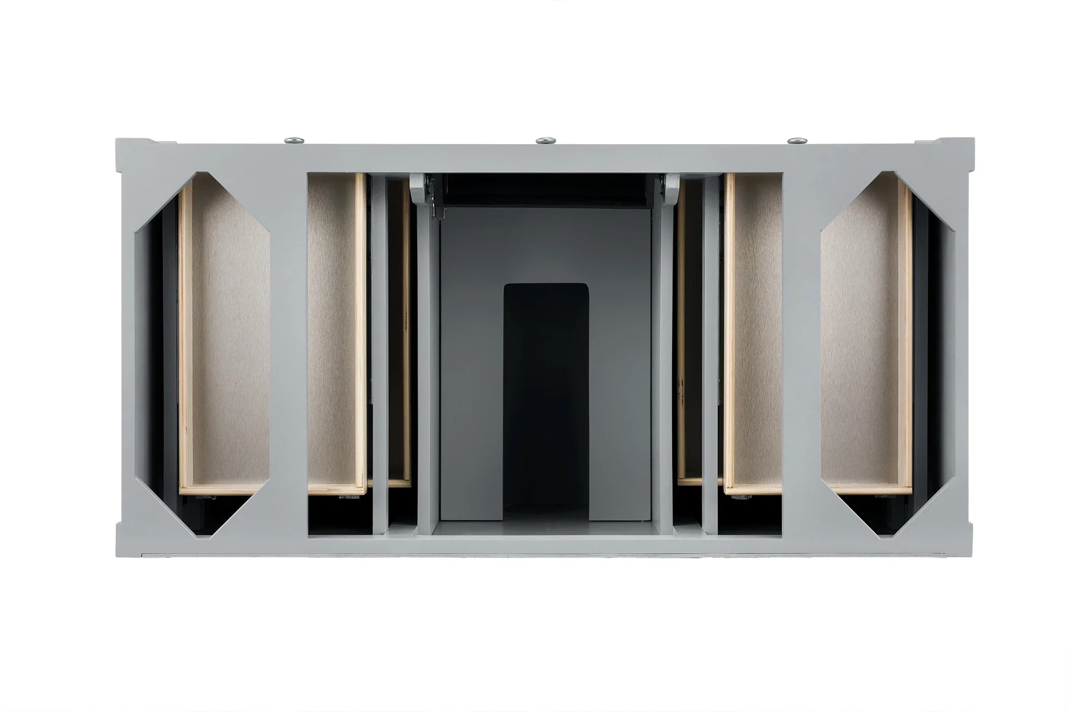 Brittany 48" Single Vanity, Urban Gray w/ 3 CM Parisien Bleu Silestone Top w/FreePower Wireless Charger