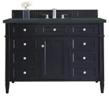 Brittany 48" Single Vanity, Victory Blue w/ 3 CM Charcoal Soapstone Silestone Top