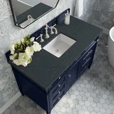 Brittany 48" Single Vanity, Victory Blue w/ 3 CM Charcoal Soapstone Silestone Top