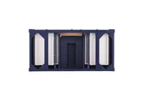 Brittany 48" Single Vanity, Victory Blue w/ 3 CM Eternal Jasmine Pearl Silestone Top