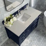 Brittany 48" Single Vanity, Victory Blue, w/ 3 CM Siberian Silestone Top