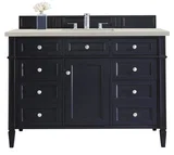Brittany 48" Single Vanity, Victory Blue, w/ 3 CM Siberian Silestone Top w/FreePower Wireless Charger