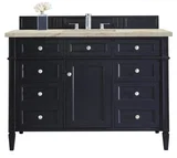 Brittany 48" Single Vanity, Victory Blue, w/ 3 CM Tajnar Eclos Top w/FreePower Wireless Charger