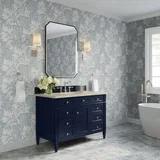 Brittany 48" Single Vanity, Victory Blue, w/ 3 CM Tajnar Eclos Top w/FreePower Wireless Charger