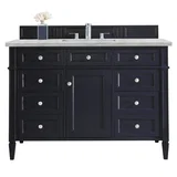 Brittany 48" Single Vanity, Victory Blue w/ 3 CM Victorian Silver Silestone Top w/FreePower Wireless Charger