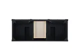 Brittany 60" Double Vanity Cabinet, Black Onyx
