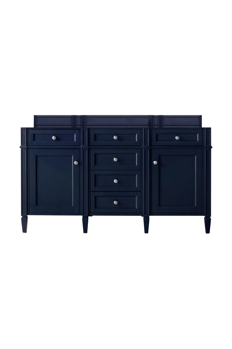 Brittany 60" Double Vanity Cabinet, Victory Blue