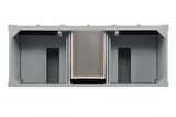 Brittany 60" Double Vanity, Urban Gray w/ 3 CM Carrara Marble Top