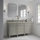 Brittany 60" Double Vanity, Urban Gray, w/ 3 CM Tajnar Eclos Top