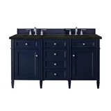 Brittany 60" Double Vanity, Victory Blue, w/ 3 CM Phantome Eclos Top