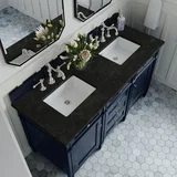 Brittany 60" Double Vanity, Victory Blue, w/ 3 CM Phantome Eclos Top