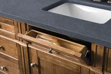 Brittany 60" Single Vanity, Saddle Brown w/ 3 CM Charcoal Soapstone Silestone Top