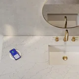 Brittany 60" Single Vanity, Smokey Celadon w/ 3 CM Eternal Jasmine Pearl Top w/FreePower Wireless Charger