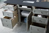 Brittany 60" Single Vanity, Urban Gray w/ 3 CM Charcoal Soapstone Silestone Top