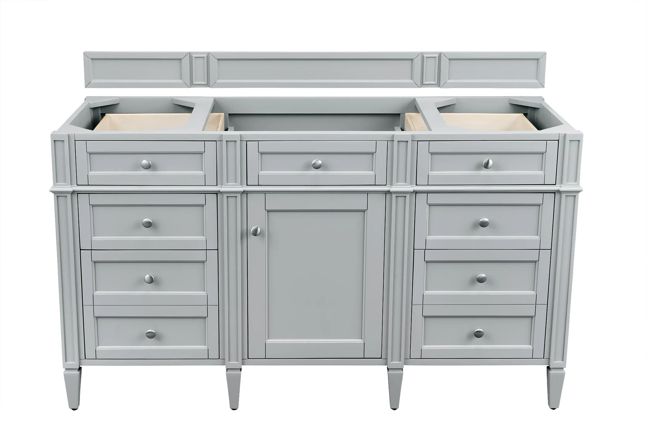 Brittany 60" Single Vanity, Urban Gray w/ 3 CM Lime Delight Silestone Top